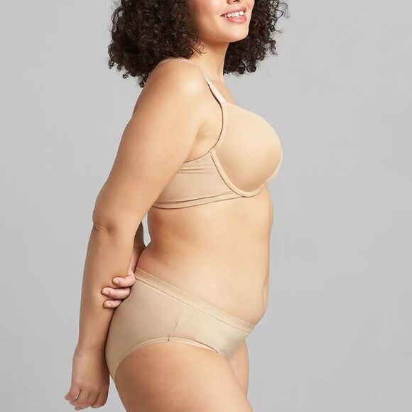 Cacique Bra 46DD Deep Plunge Beige Nude - Picture 3 of 15